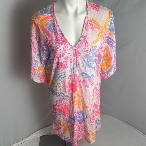 Lilly Pulitzer Other - Lilly Pulitzer Paradise Pink Bohemian Beach Balleta Cover Up
